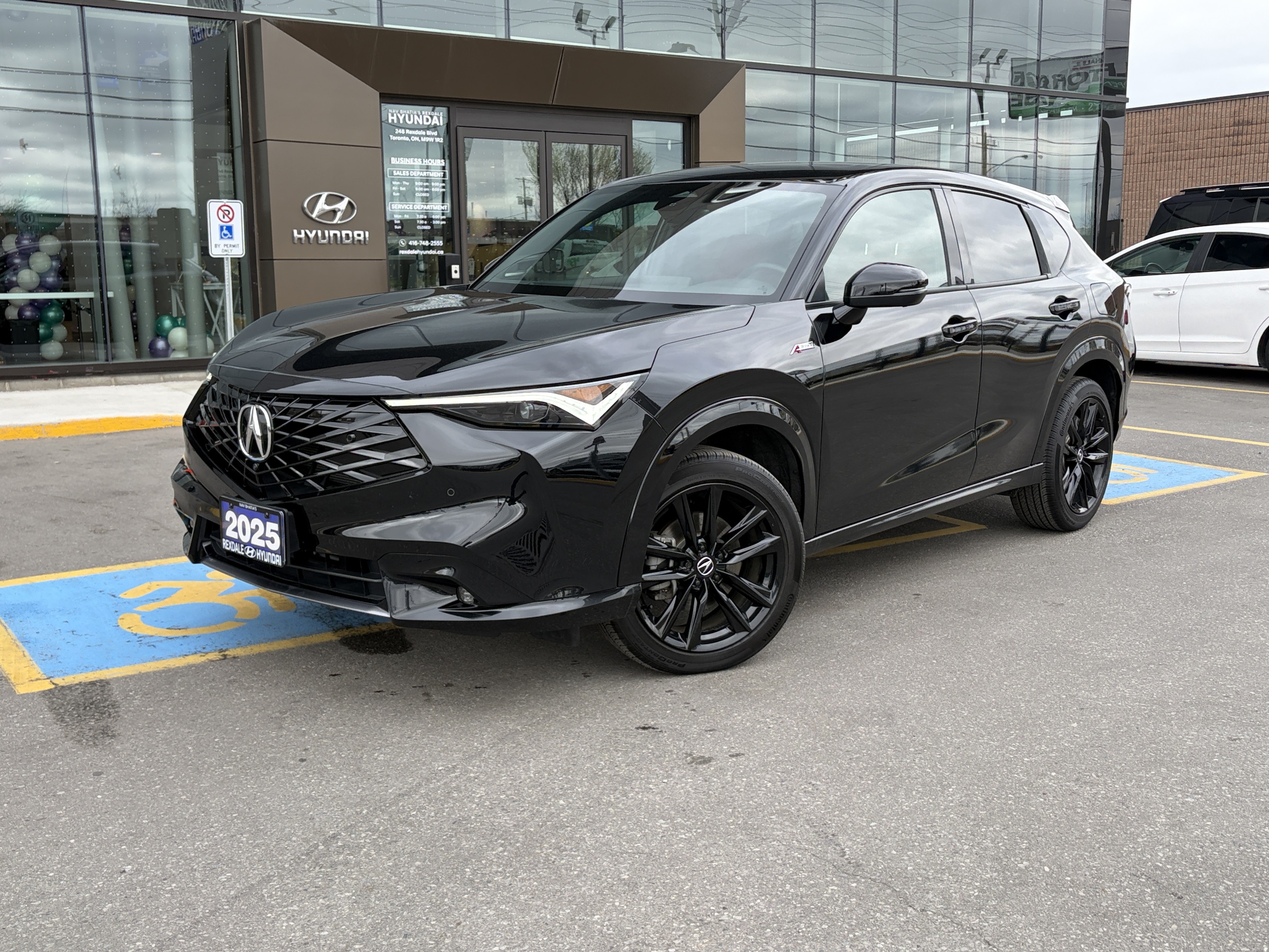 Black 2025 Acura ADX SH-AWD with Platinum Elite and A-Spec Package SUV / Crossover Continuously Variable Transmission