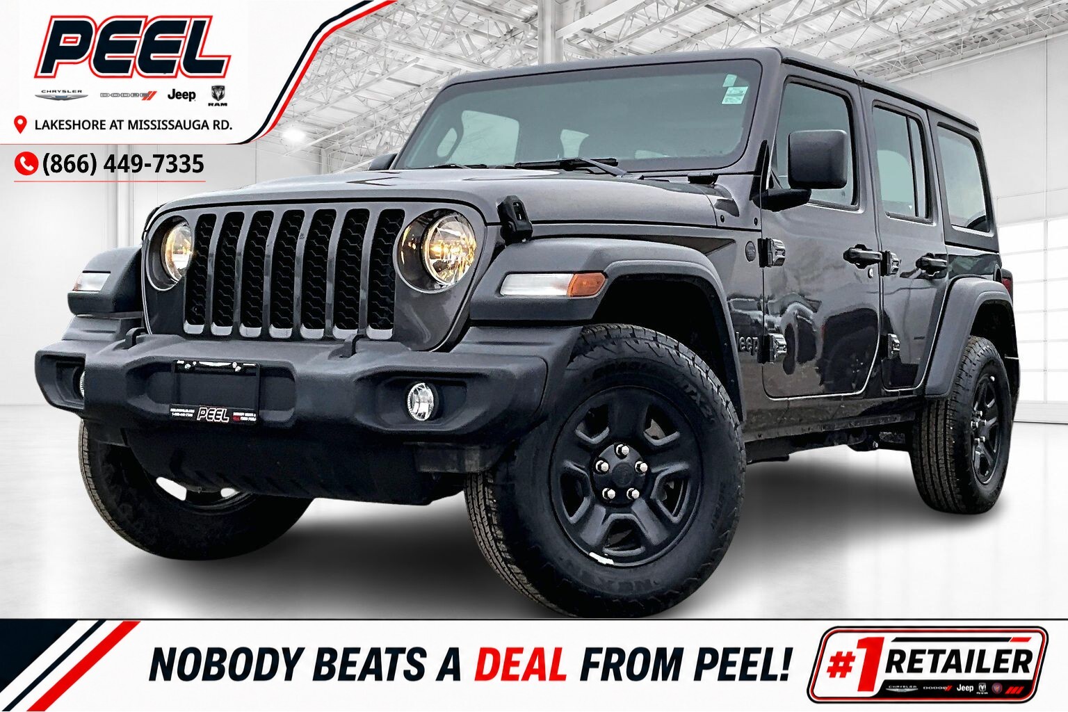 2024 Jeep Wrangler Sport 4Dr | 12" Screen | HardTop | 4X4