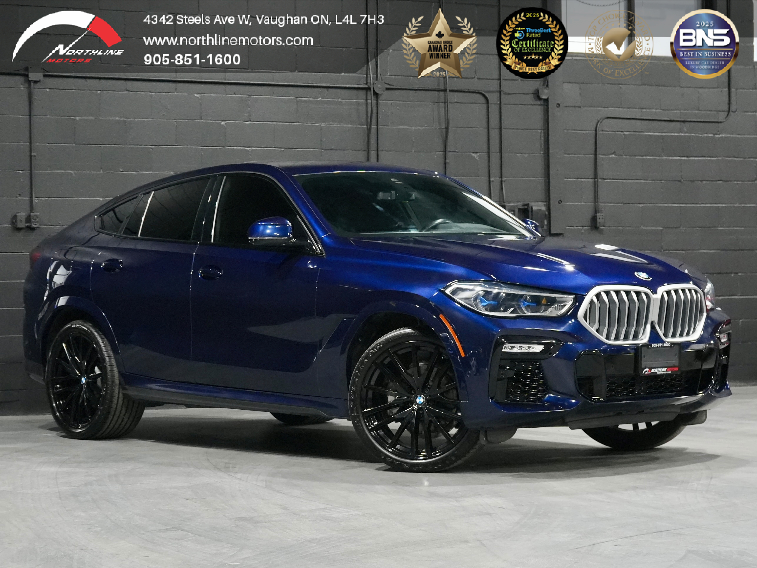 Blue 2021 BMW X6 xDrive40i AWD SUV / Crossover All-Wheel Drive 8-Speed Automatic