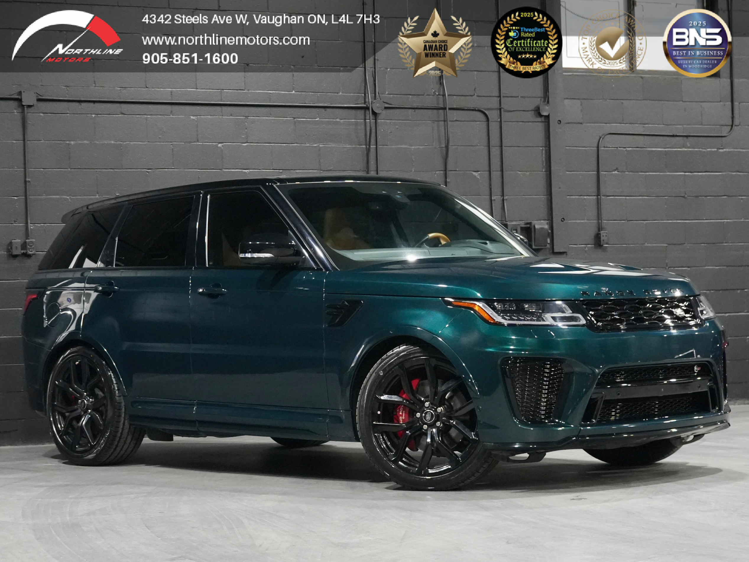Green 2022 Land Rover Range Rover Sport SVR AWD SUV / Crossover All-Wheel Drive 8-Speed Automatic