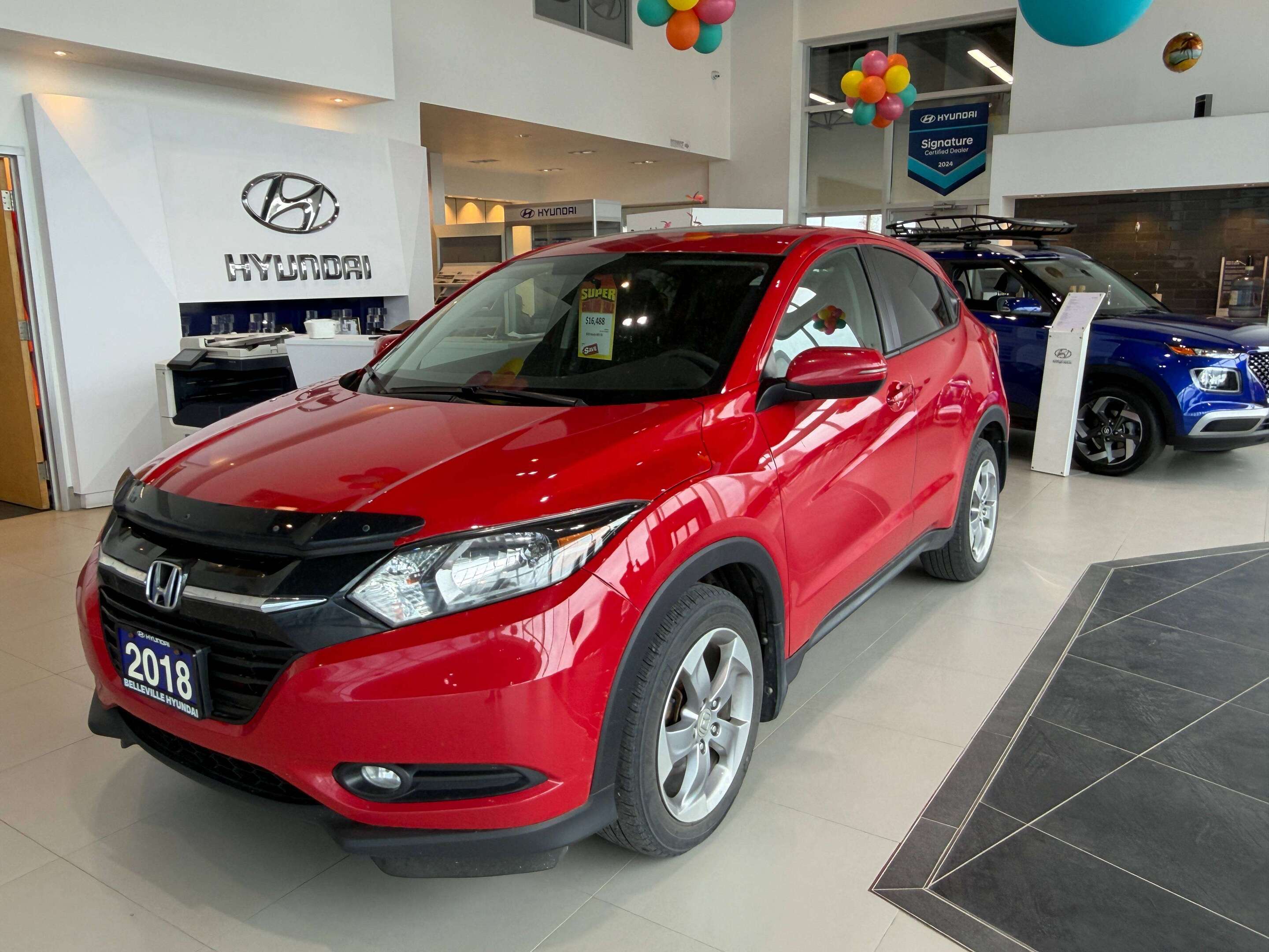 Red 2018 Honda HR-V EX AWD SUV / Crossover All-Wheel Drive Automatic