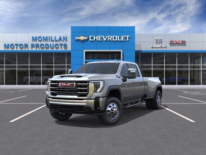 White 2026 GMC Sierra 3500HD SLT Crew Cab 4WD Pickup Truck Four-Wheel Drive Automatic
