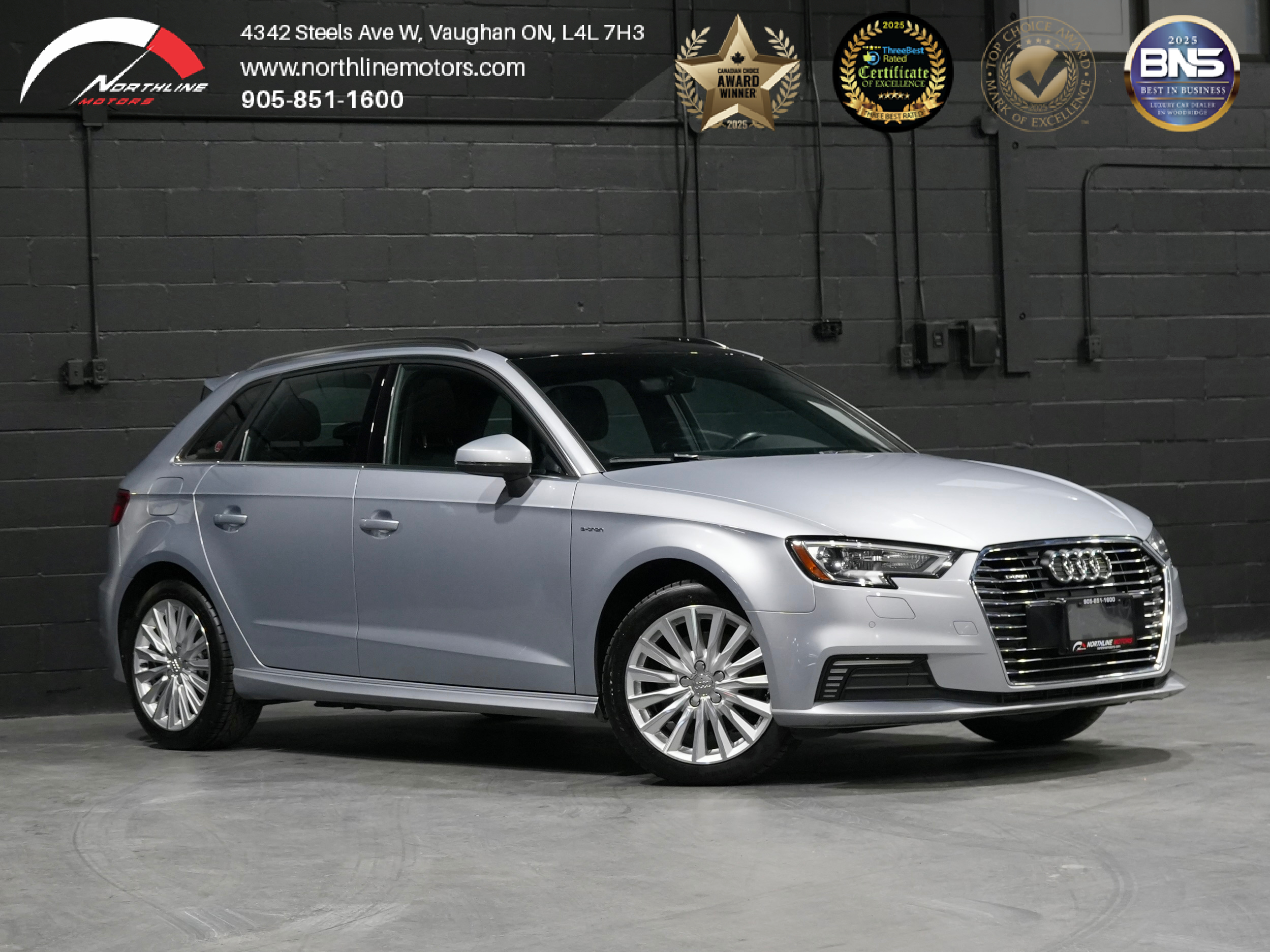 Silver 2017 Audi A3 Sportback e-tron 1.4T Progressiv FWD Wagon 6-Speed Dual Clutch