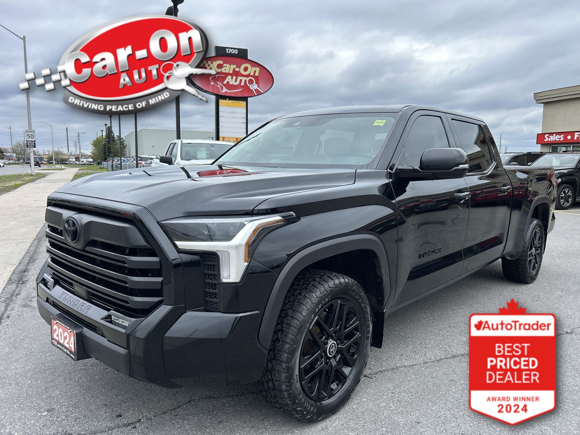 Black 2024 Toyota Tundra Pickup Truck Four-Wheel Drive Automatic