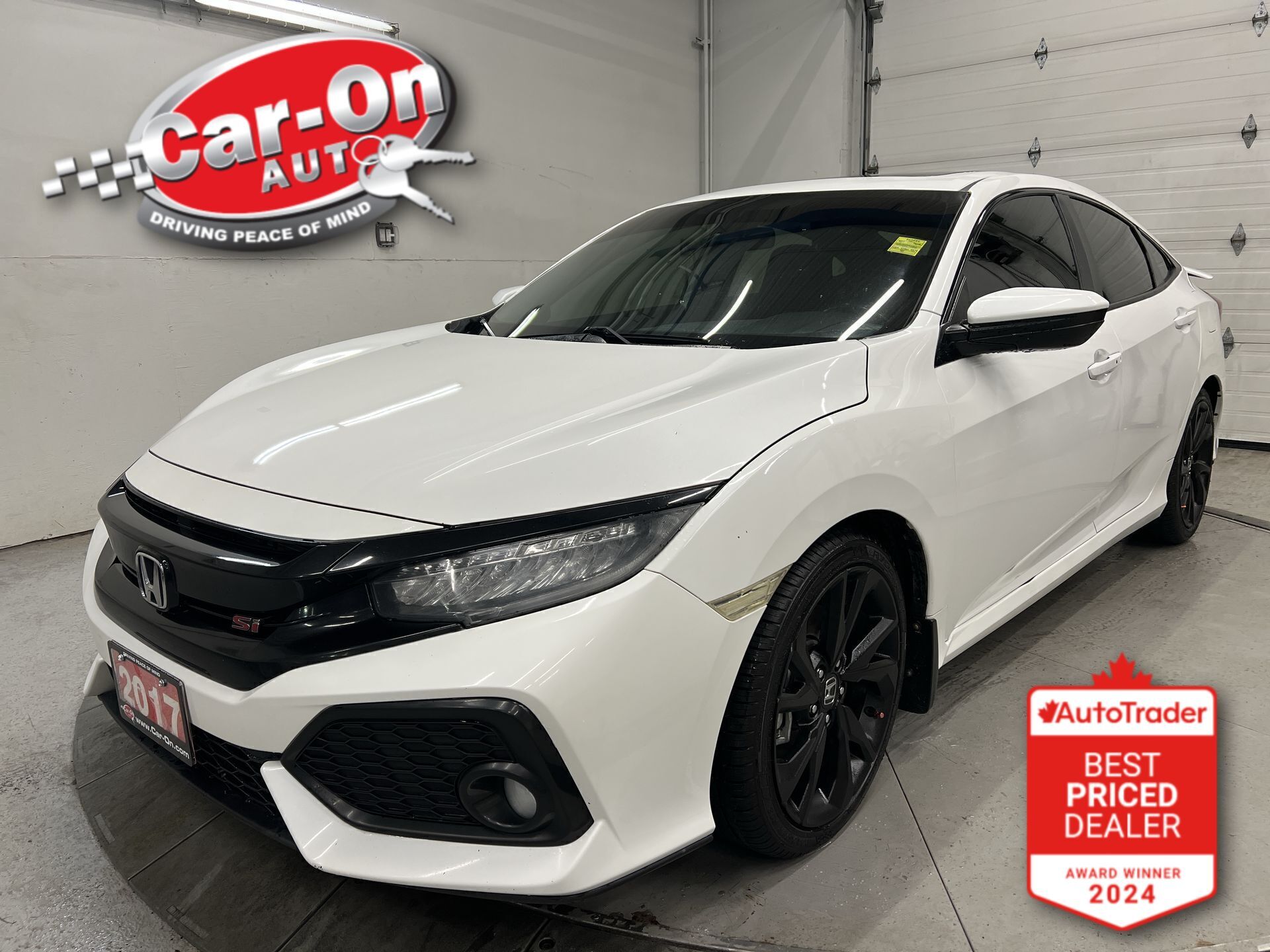 White 2017 Honda Civic Sedan Front-Wheel Drive Manual