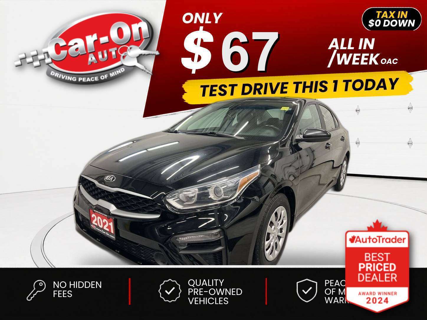 2021 Kia Forte $0 DOWN $67/WEEK ALL IN