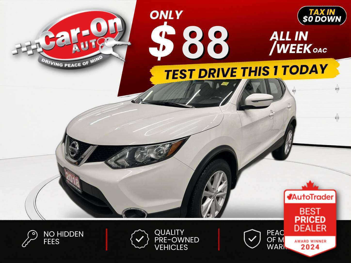 2018 Nissan Qashqai $0 DOWN $88/WEEK ALL IN
