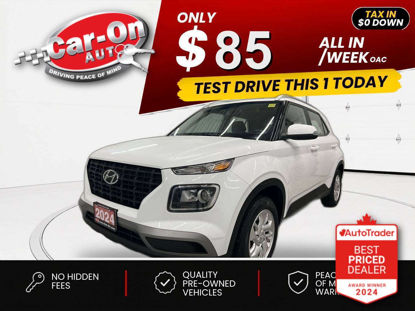 2024 Hyundai Venue $0 DOWN $85/WEEK ALL IN