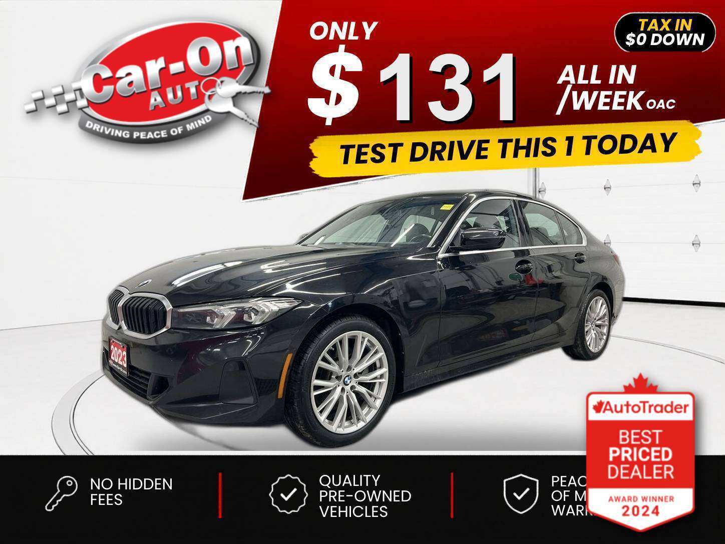 2023 BMW 3 Series $0 DOWN $131/WEEK ALL IN