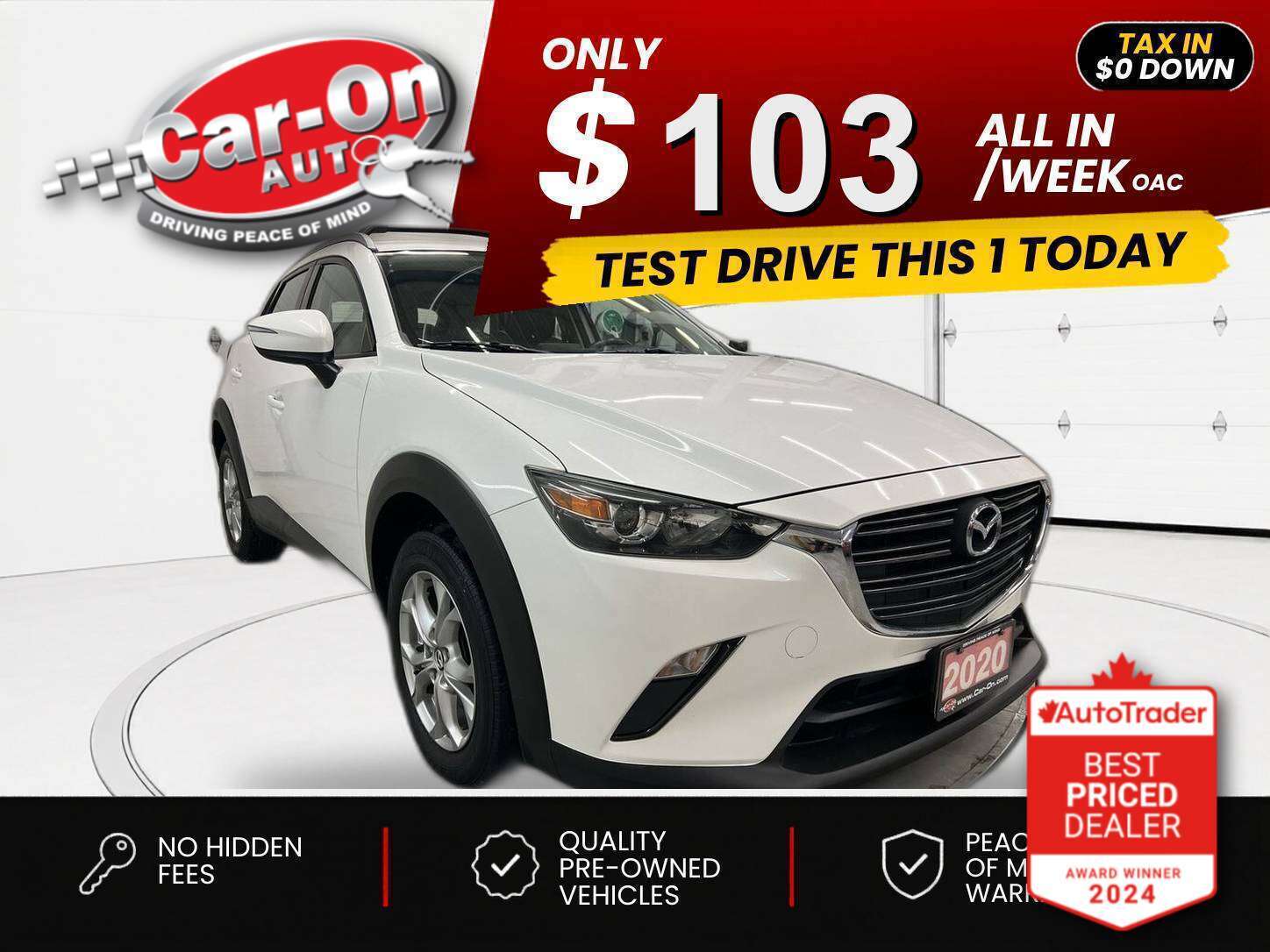 2020 Mazda CX-3 $0 DOWN $103/WEEK ALL IN