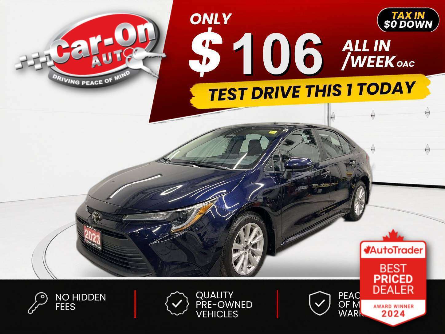 2023 Toyota Corolla $0 DOWN $105/WEEK ALL IN