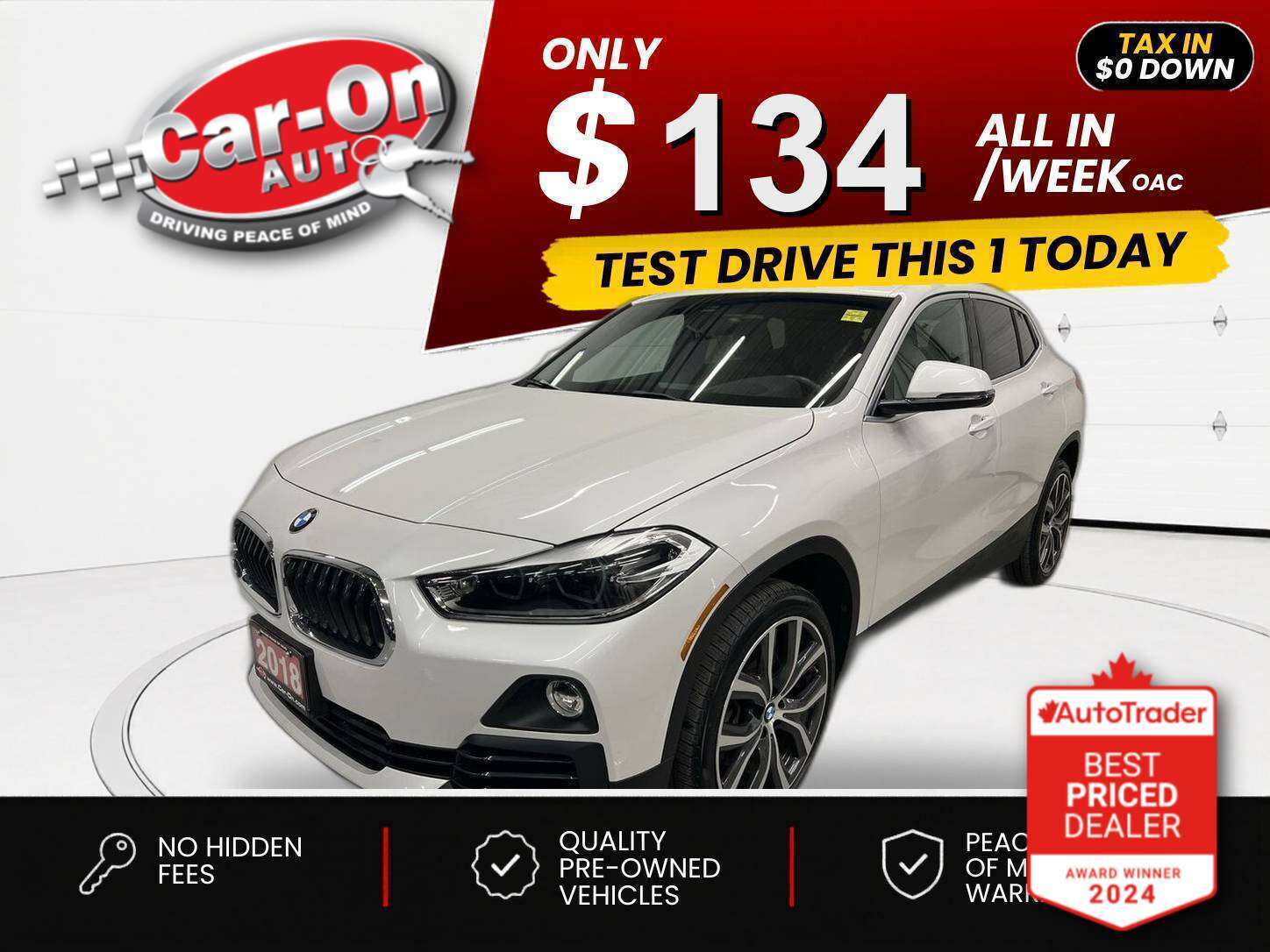 2018 BMW X2 $0 DOWN $133/WEEK ALL IN