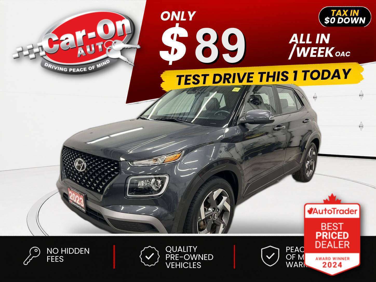 2023 Hyundai Venue $0 DOWN $89/WEEK ALL IN
