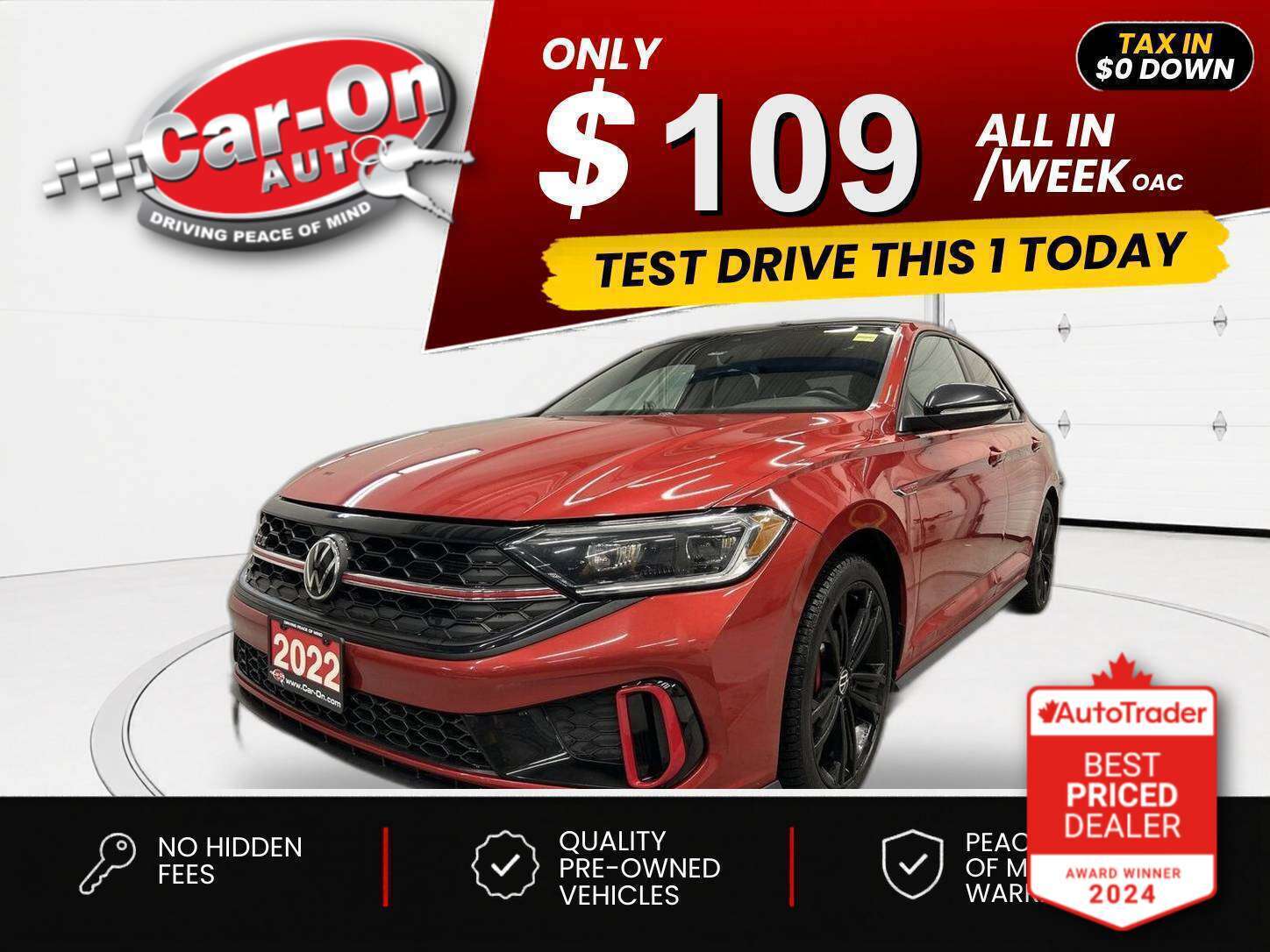 2022 Volkswagen Jetta GLI GLI $0 DOWN $109/WEEK ALL IN