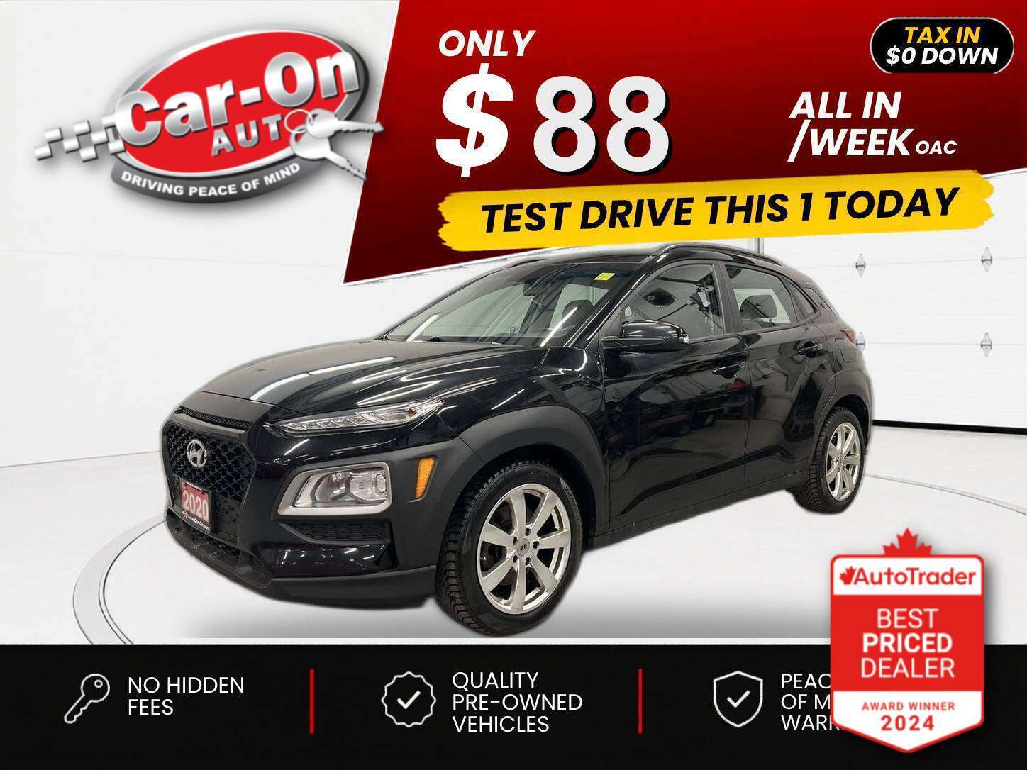 2020 Hyundai Kona $0 DOWN $88/WEEK ALL IN