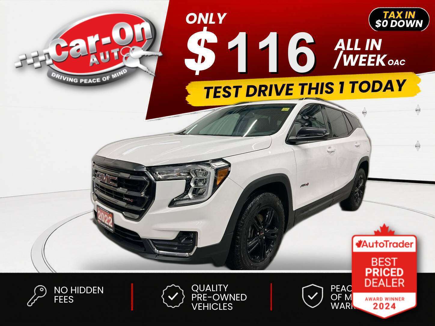 2022 GMC Terrain $0 DOWN $116/WEEK ALL IN