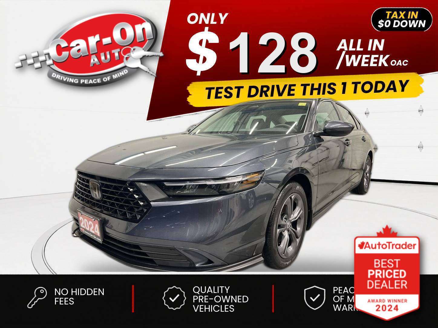2024 Honda Accord $0 DOWN $127/WEEK ALL IN