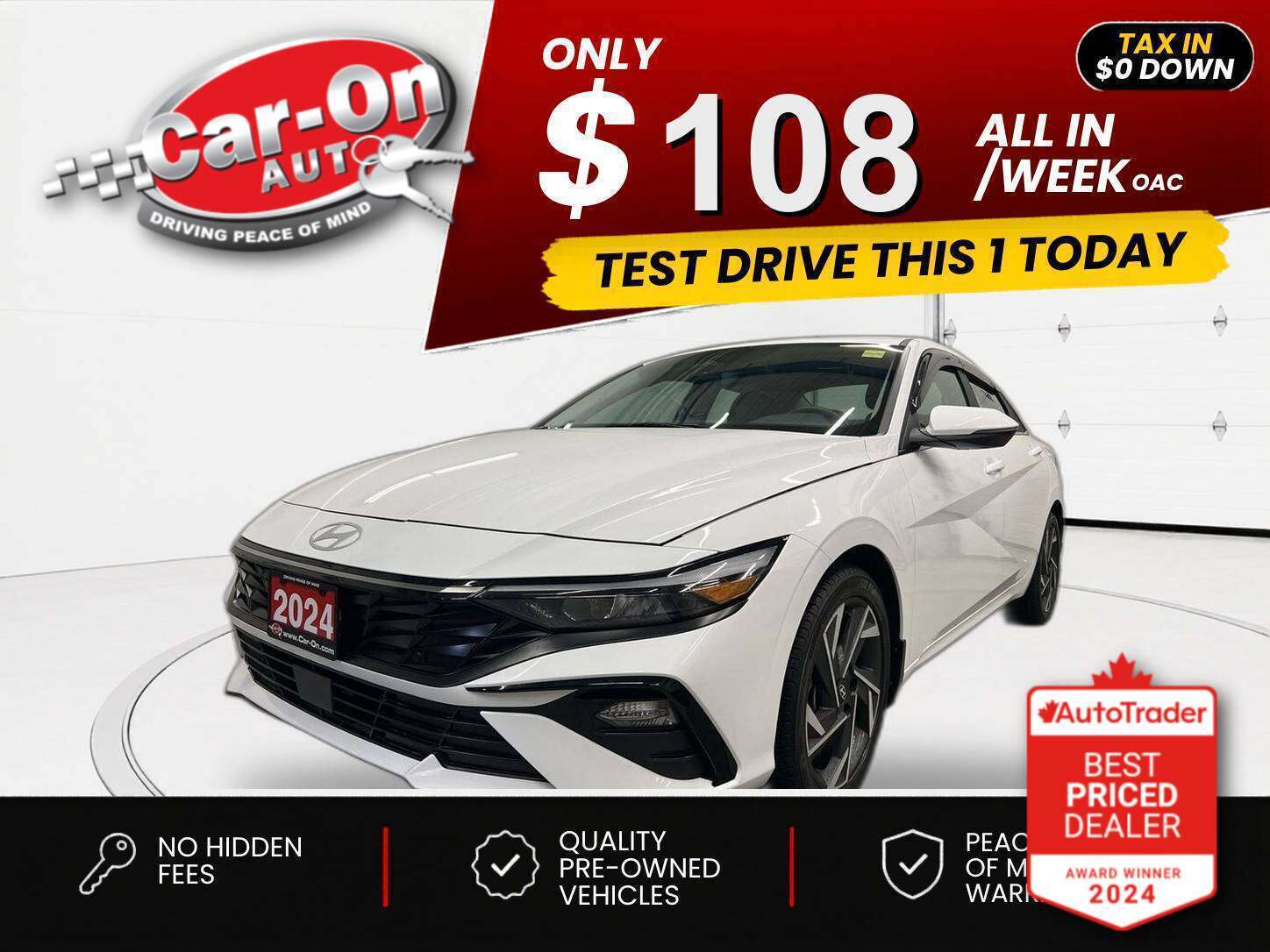 2024 Hyundai Elantra $0 DOWN $108/WEEK ALL IN
