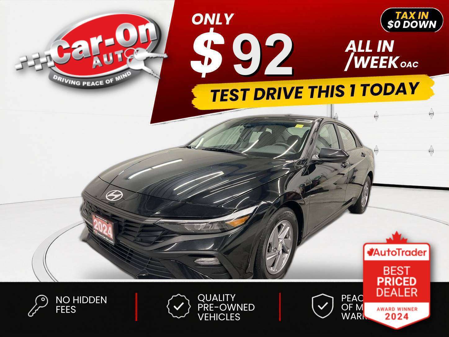 2024 Hyundai Elantra $0 DOWN $92/WEEK ALL IN