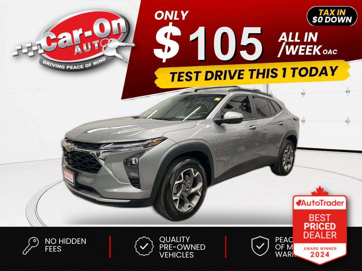 2025 Chevrolet Trax $0 DOWN $105/WEEK ALL IN