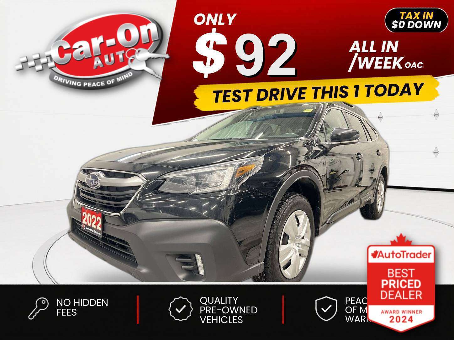 2022 Subaru Outback $0 DOWN $92/WEEK ALL IN
