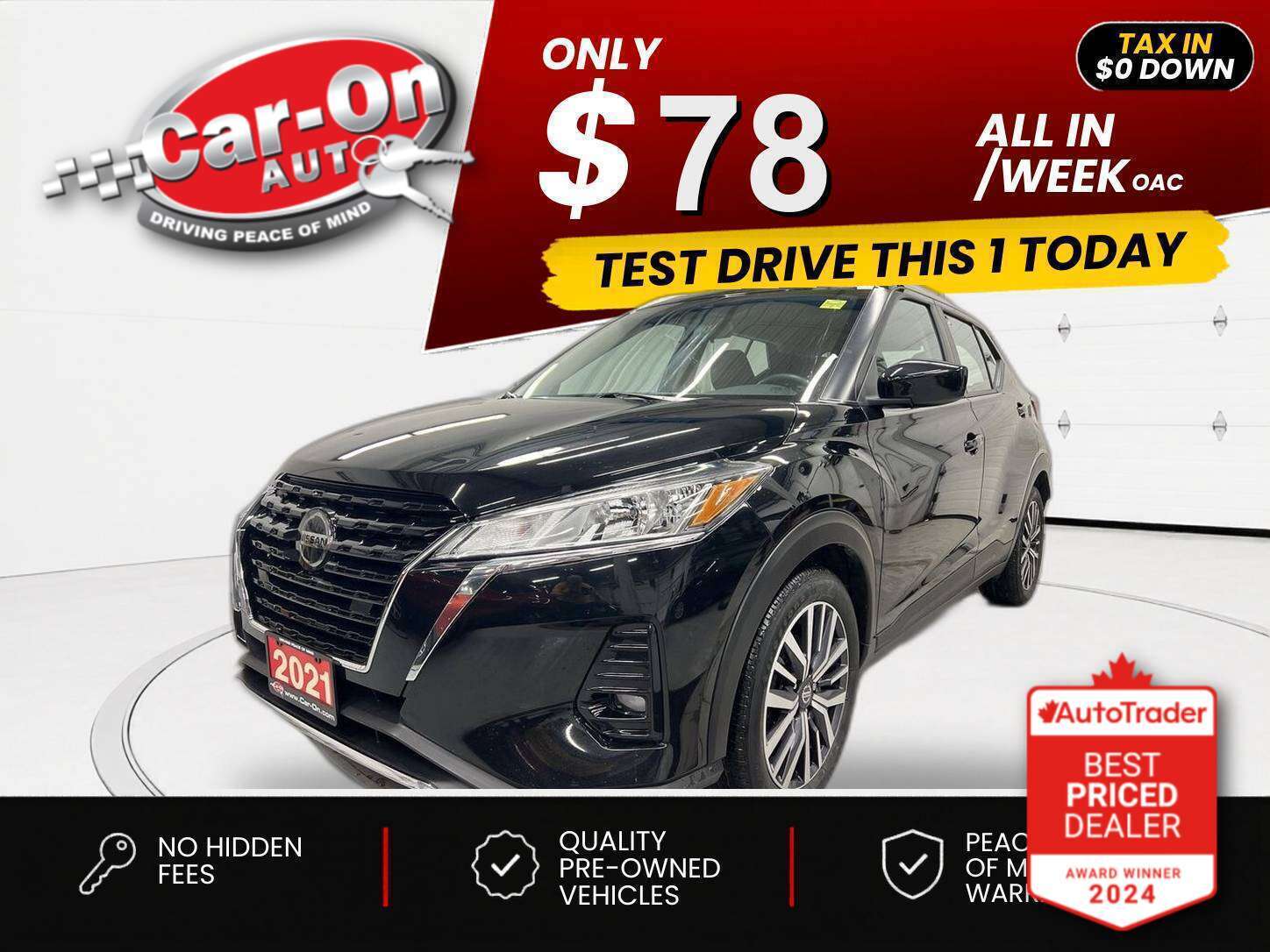 2021 Nissan Kicks $0 DOWN $78/WEEK ALL IN