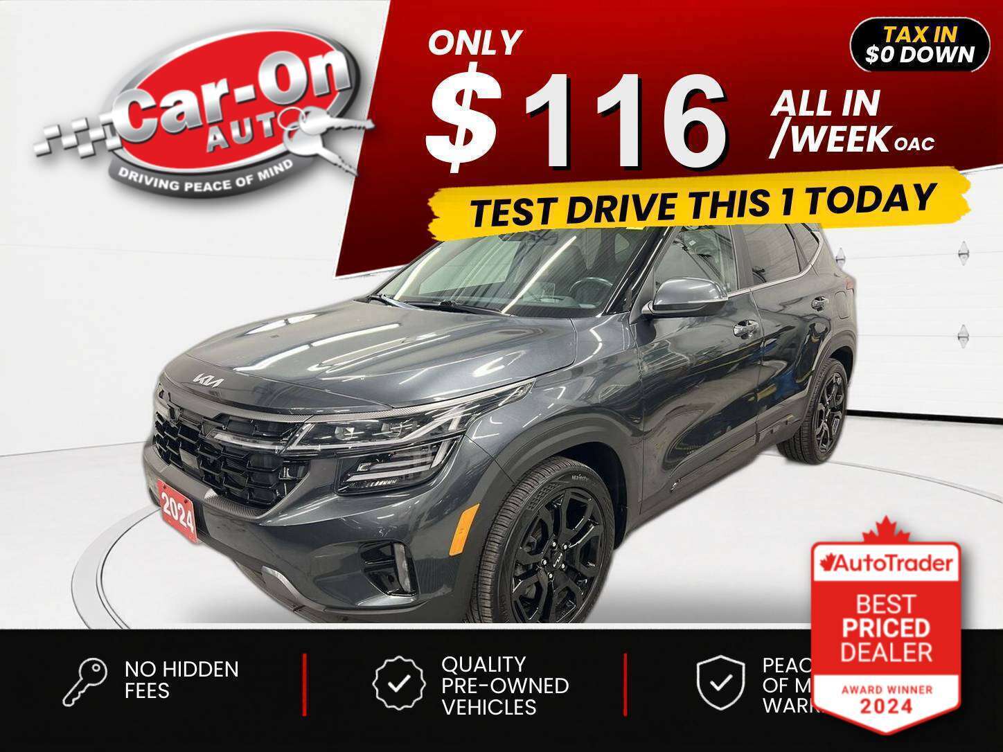 2024 Kia Seltos $0 DOWN $112/WEEK ALL IN