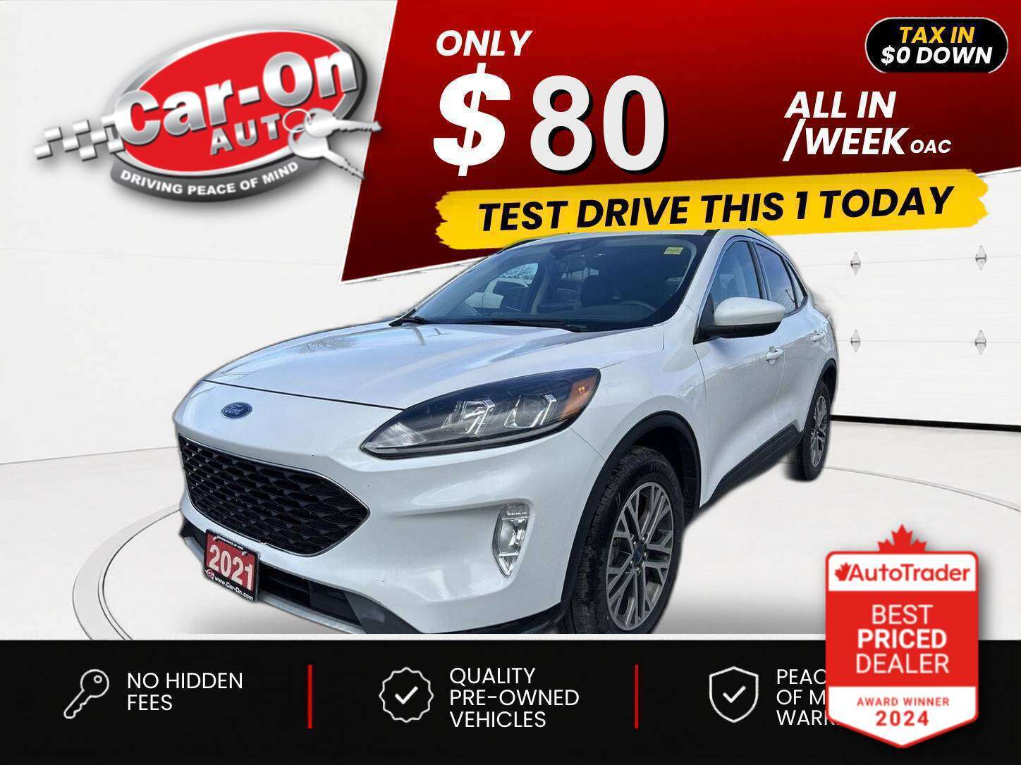 2021 Ford Escape $0 DOWN $80/WEEK ALL IN