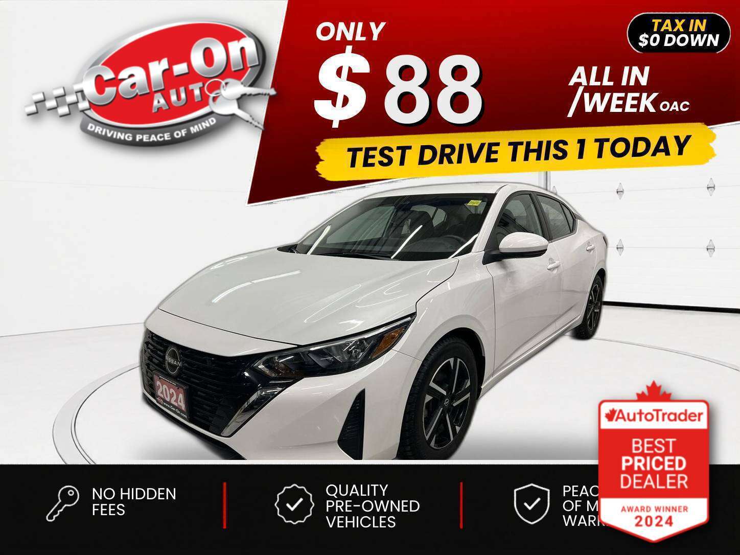 2024 Nissan Sentra $0 DOWN $88/WEEK ALL IN