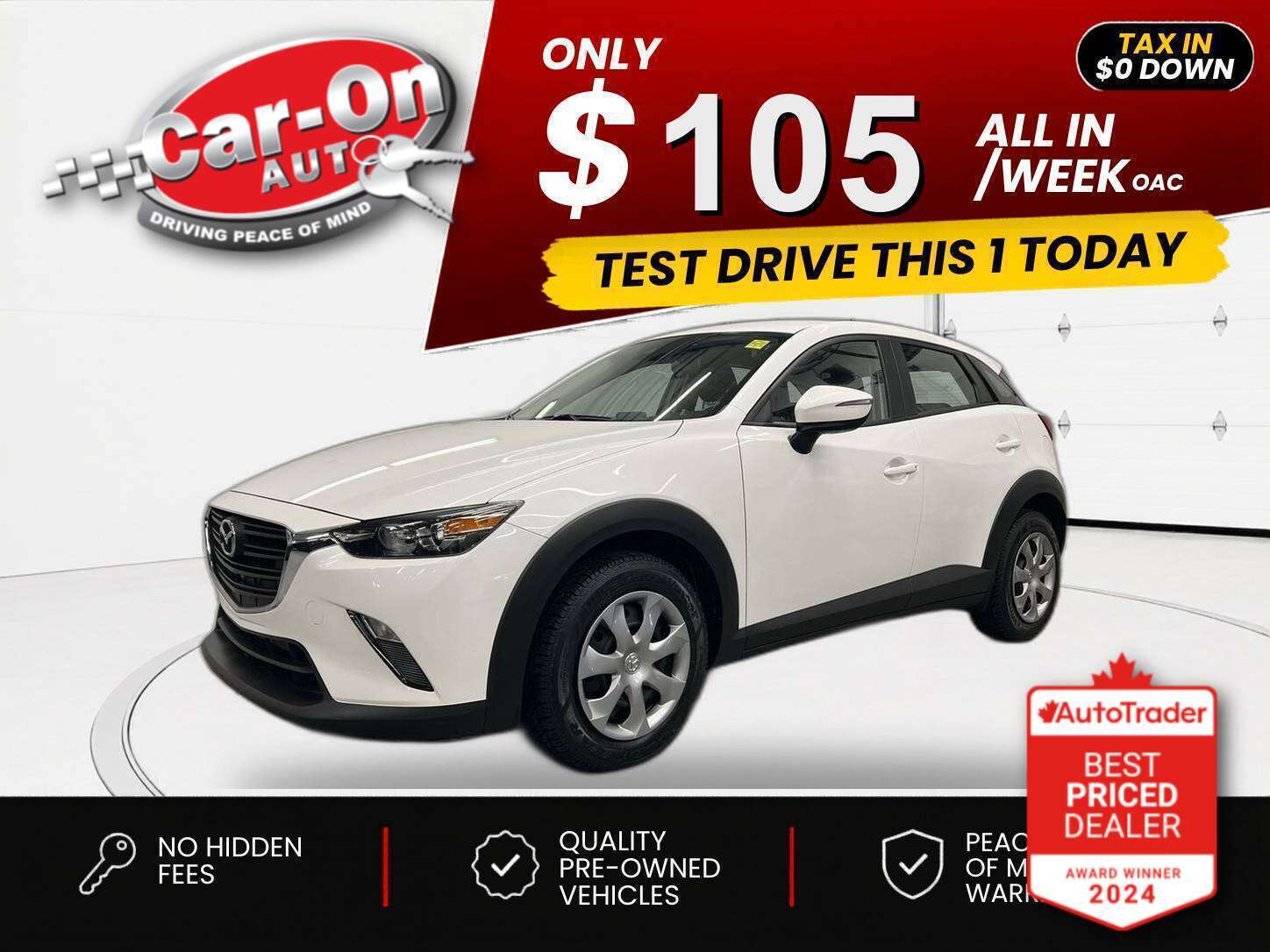 2019 Mazda CX-3 $0 DOWN $105/WEEK ALL IN