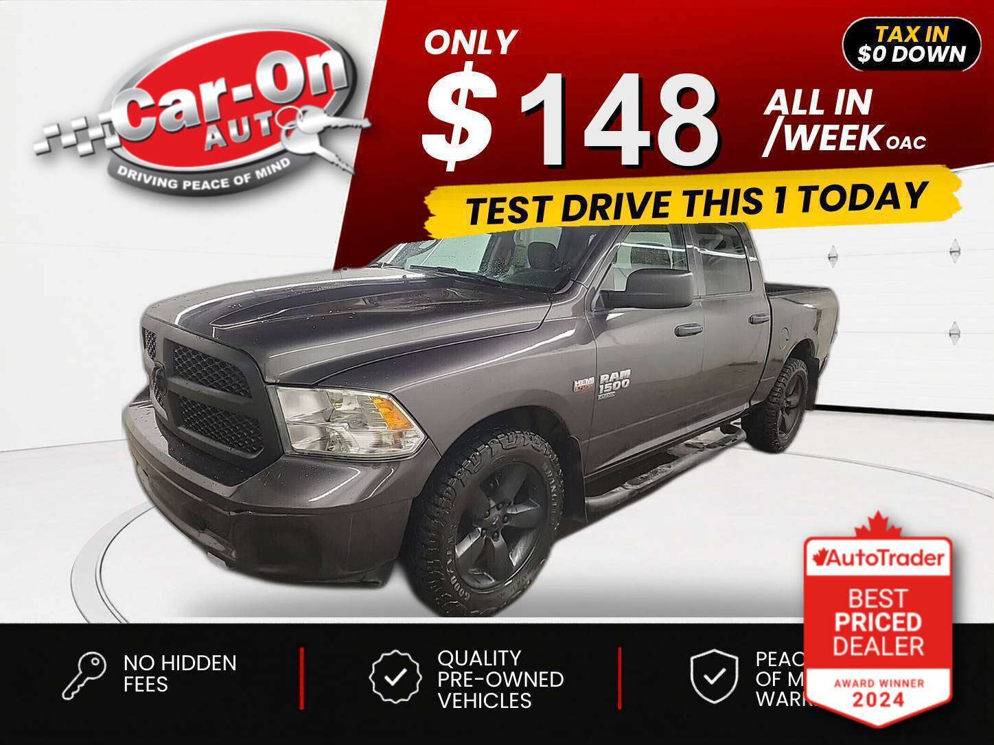 2023 RAM 1500 $0 DOWN $148/WEEK ALL IN