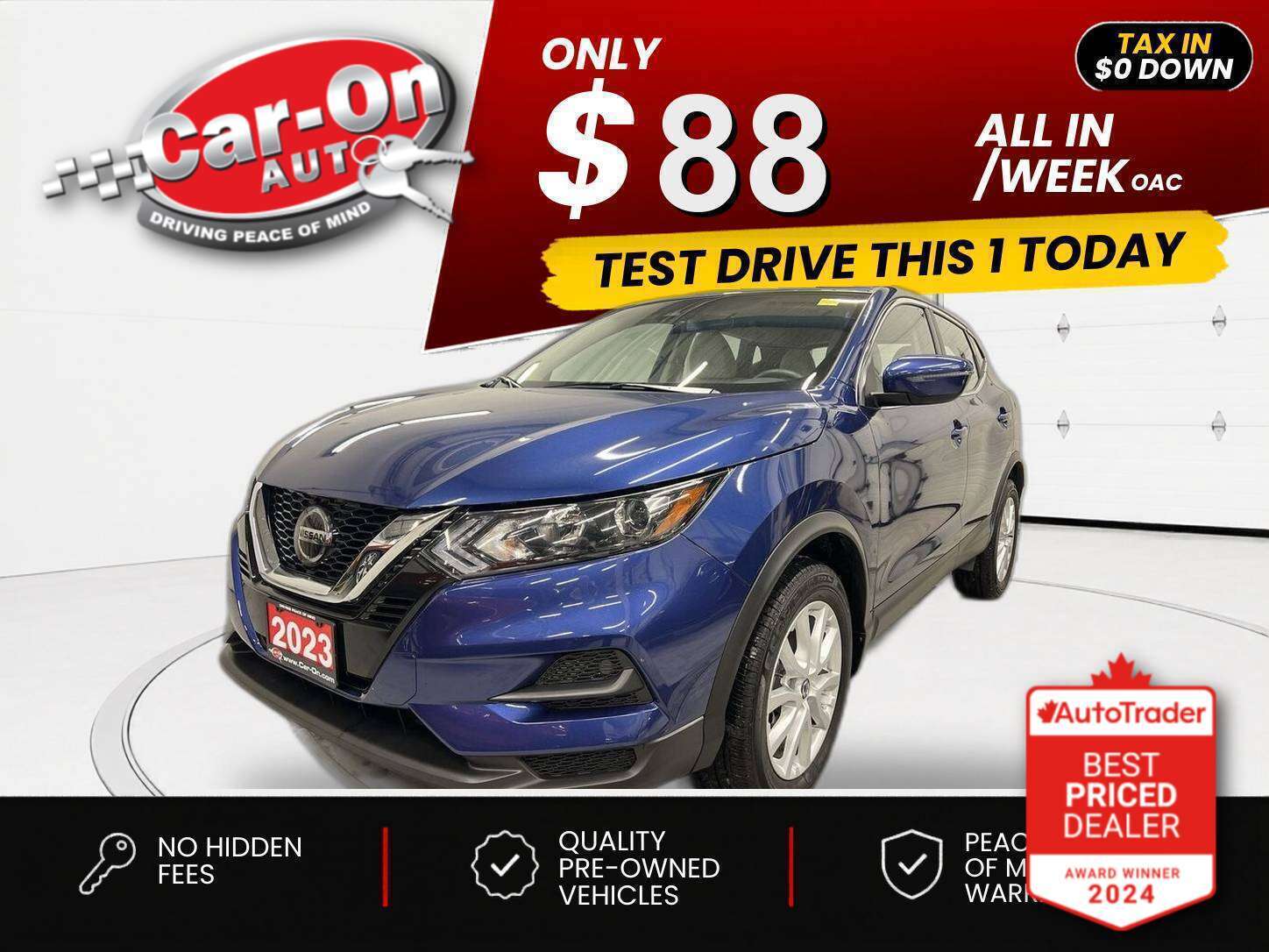 2023 Nissan Qashqai $0 DOWN $88/WEEK ALL IN