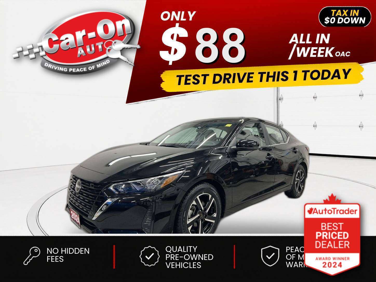2024 Nissan Sentra $0 DOWN $88/WEEK ALL IN
