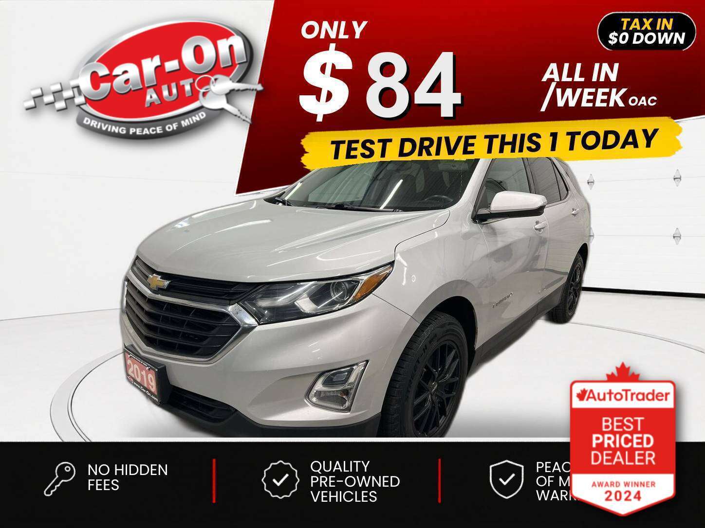 2019 Chevrolet Equinox $0 DOWN $84/WEEK ALL IN