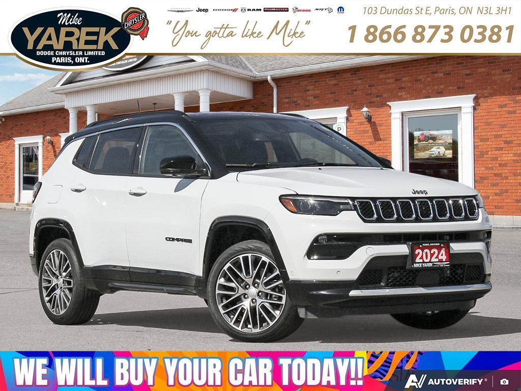 White 2024 Jeep Compass Limited 4WD SUV / Crossover Four-Wheel Drive 8-Speed Automatic