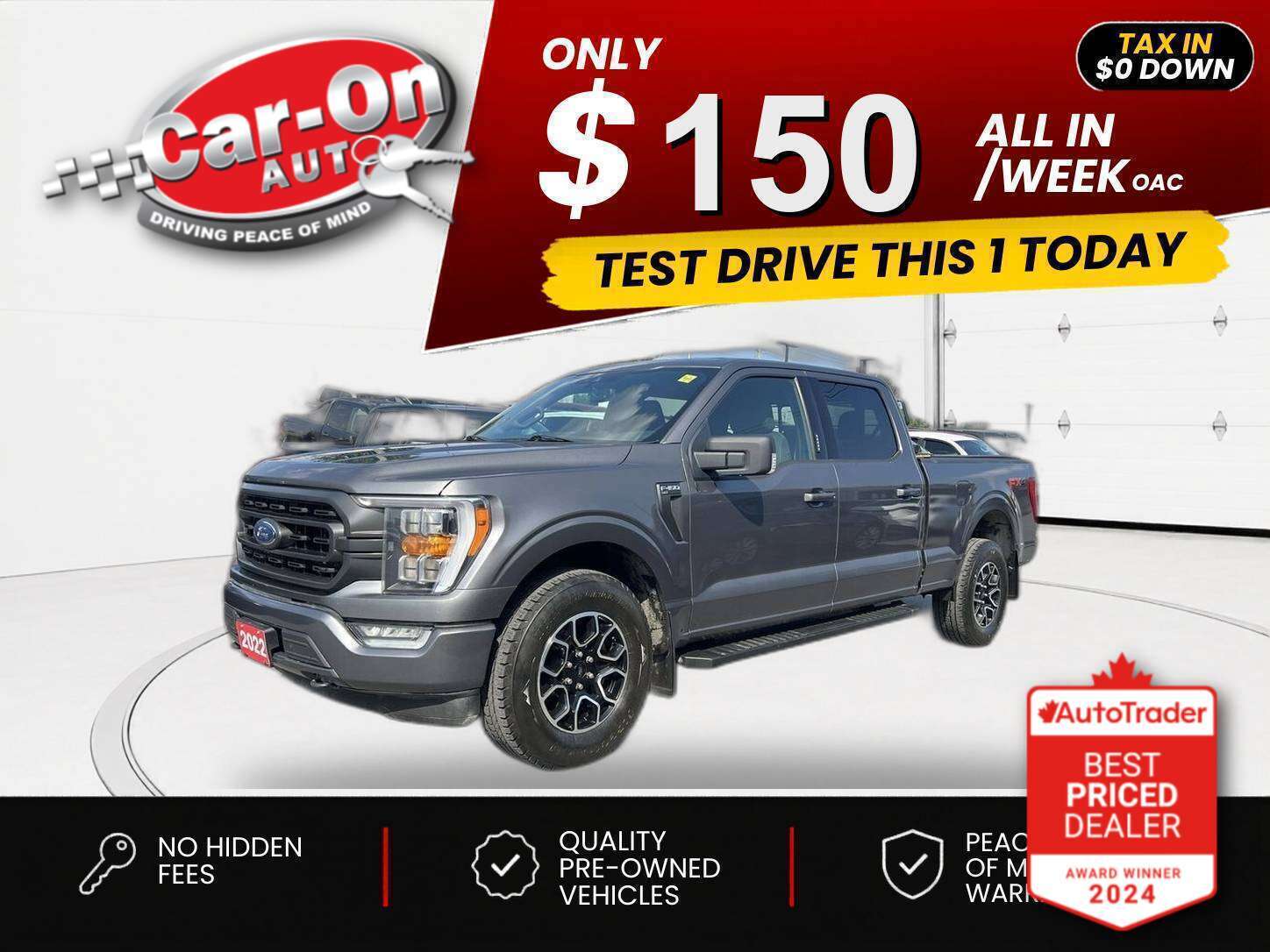 2022 Ford F-150 $0 DOWN $142/WEEK ALL IN