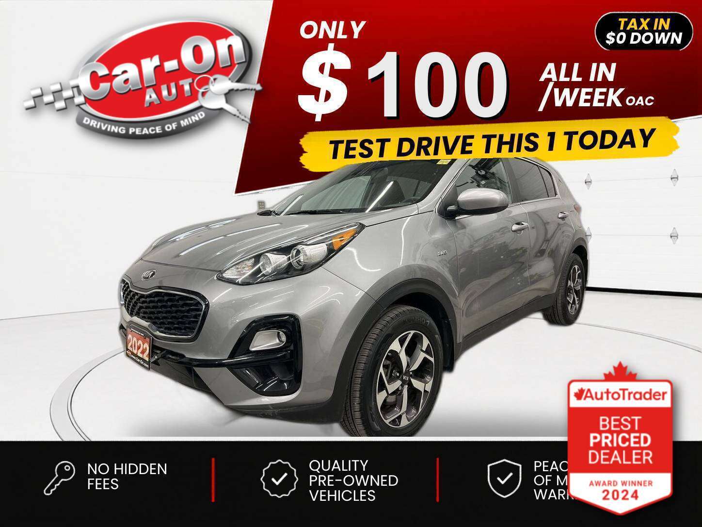 2022 Kia Sportage $0 DOWN $97/WEEK ALL IN