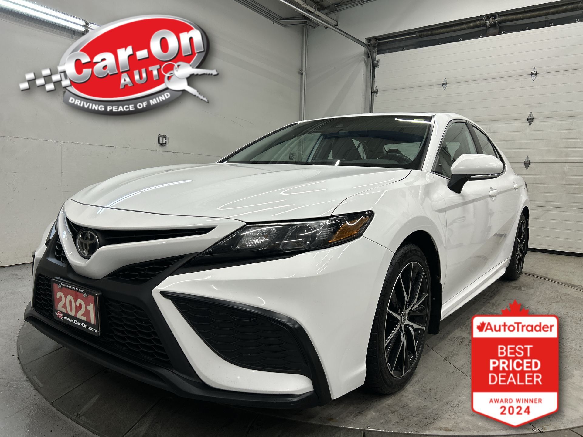 White 2021 Toyota Camry Sedan All-Wheel Drive Automatic