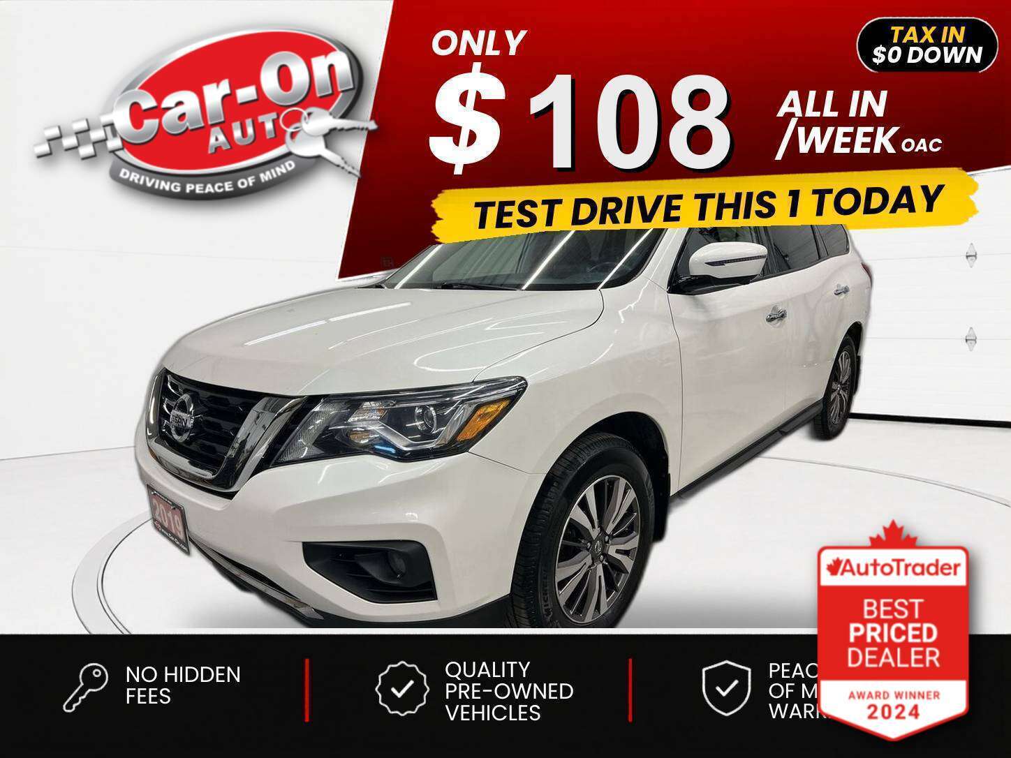 2019 Nissan Pathfinder $0 DOWN $98/WEEK ALL IN