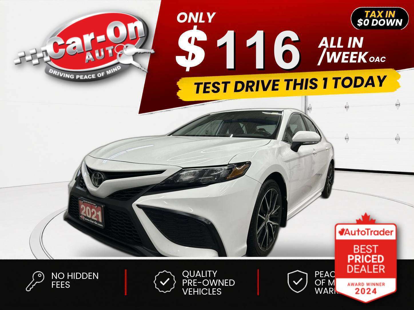 2021 Toyota Camry $0 DOWN $111/WEEK ALL IN