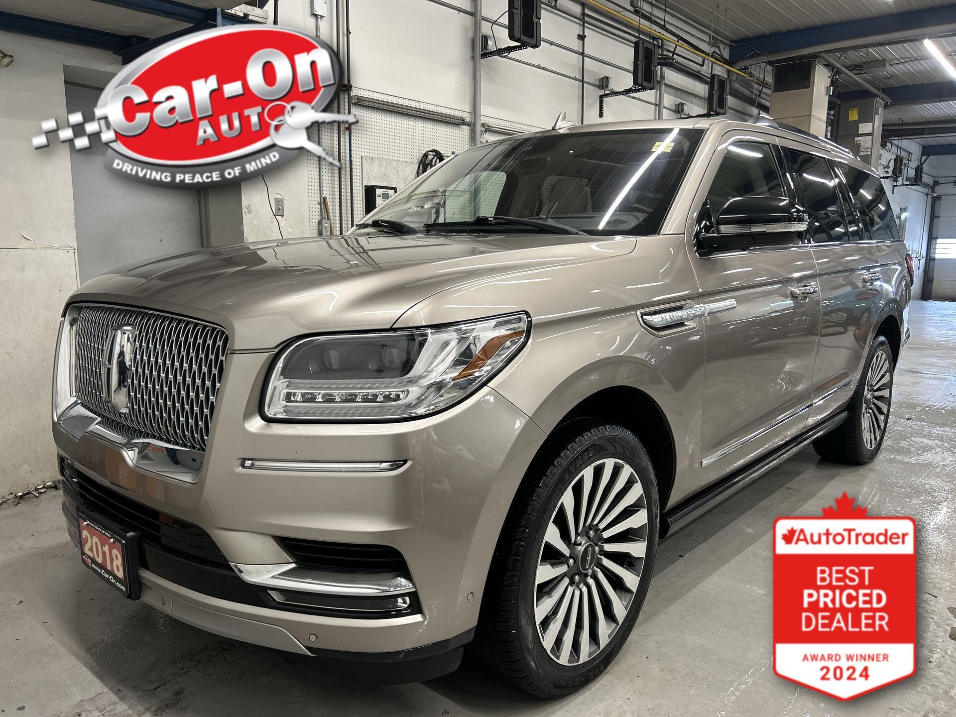Brown (Beige) 2018 Lincoln Navigator SUV / Crossover Four-Wheel Drive Automatic