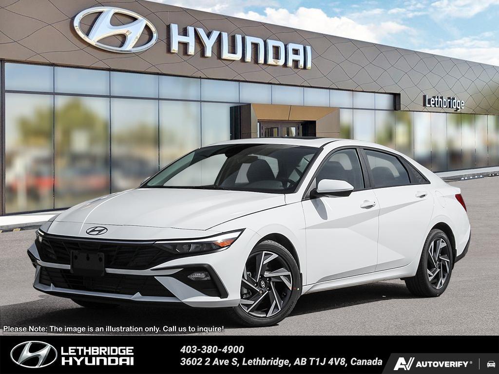 White 2025 Hyundai Elantra Preferred FWD Sedan Continuously Variable Transmission