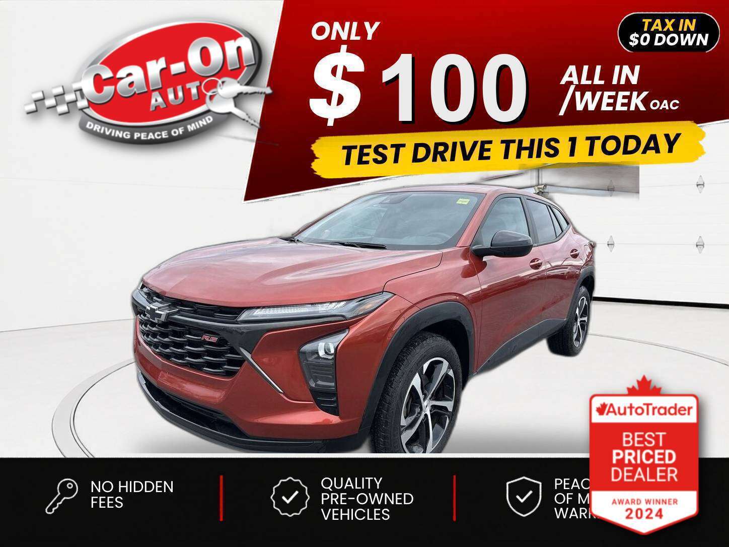 2024 Chevrolet Trax $0 DOWN $100/WEEK ALL IN