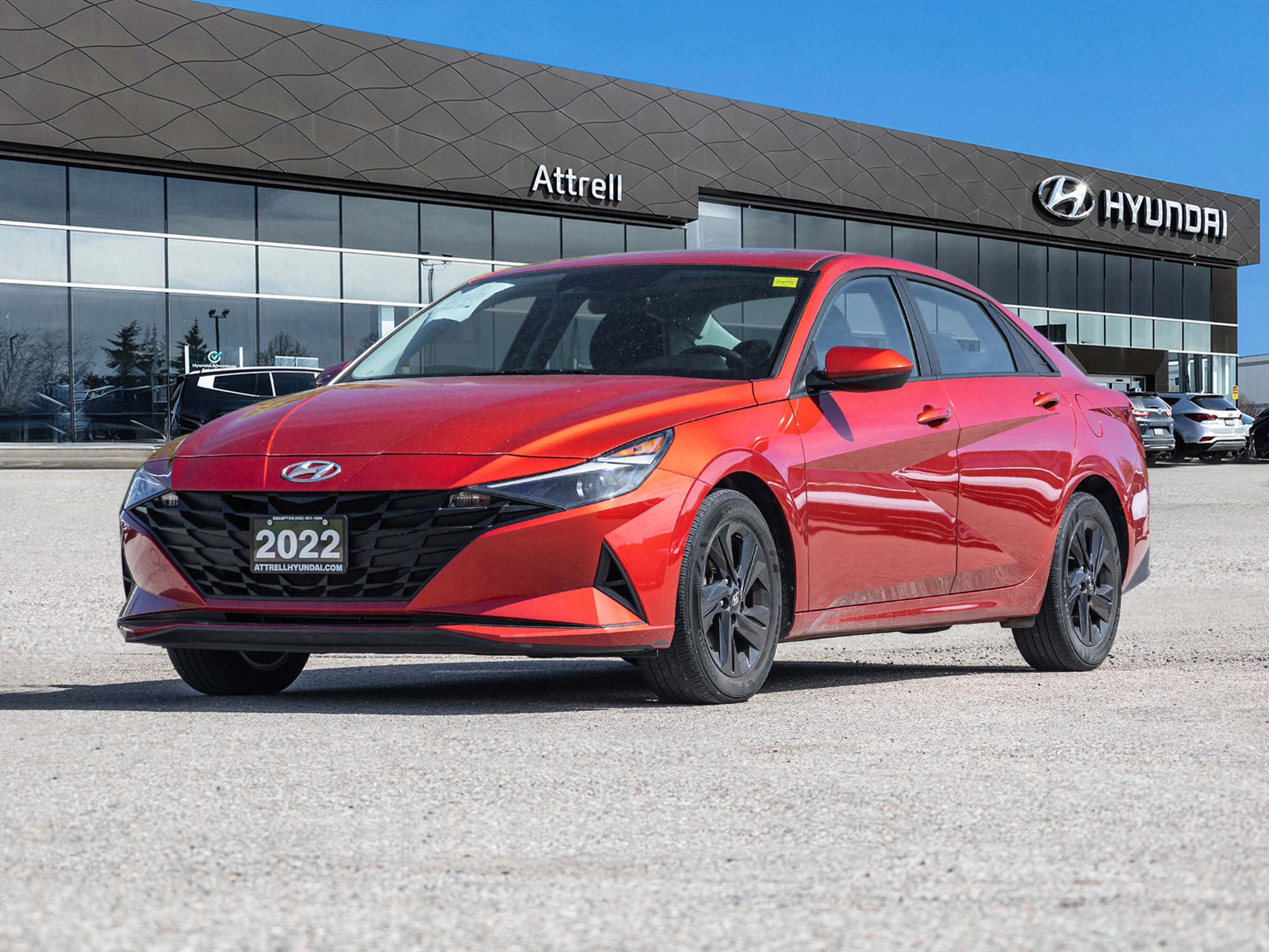 Red 2022 Hyundai Elantra Preferred FWD Sedan Continuously Variable Transmission