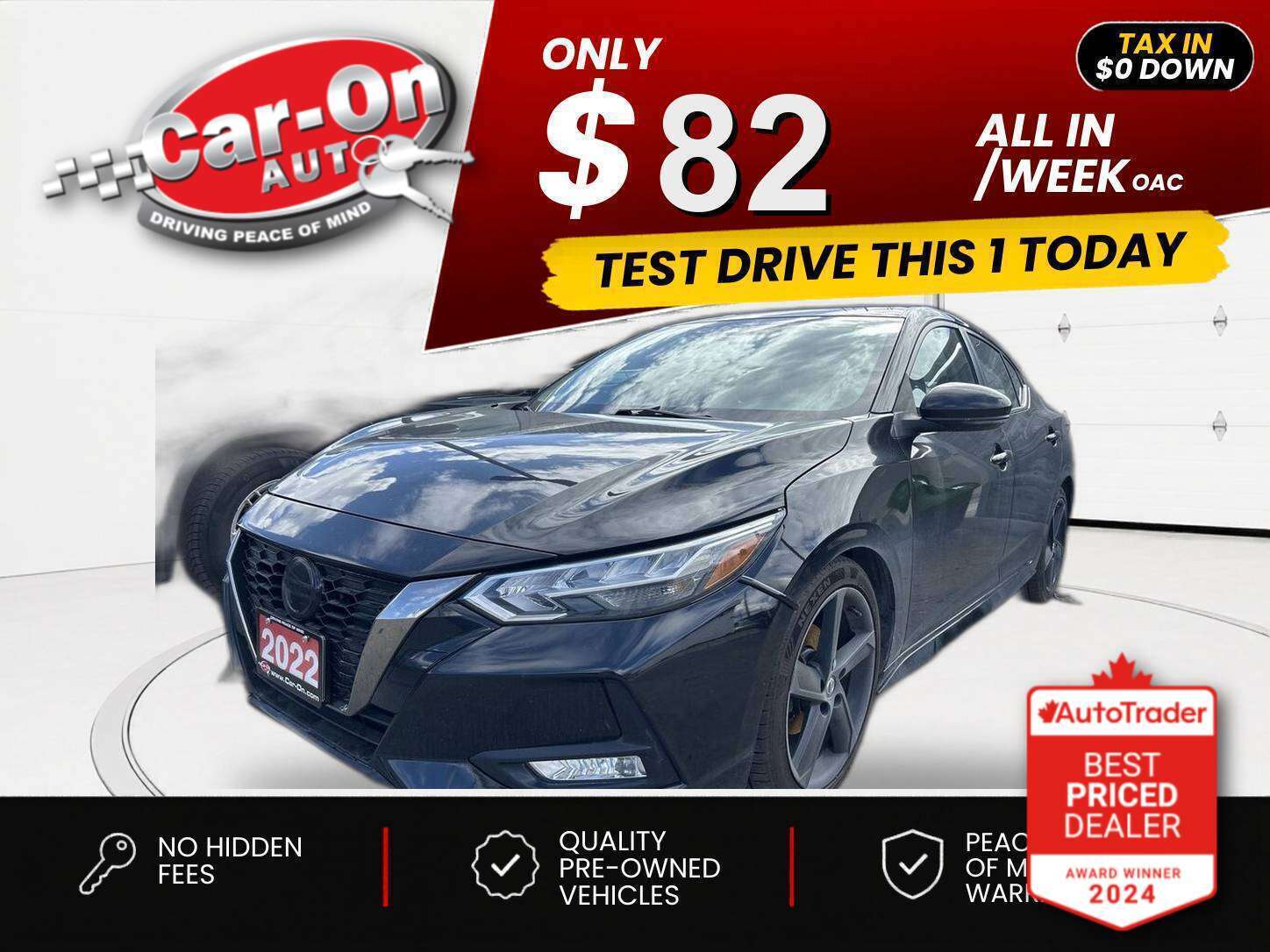 2022 Nissan Sentra $0 DOWN $82/WEEK ALL IN