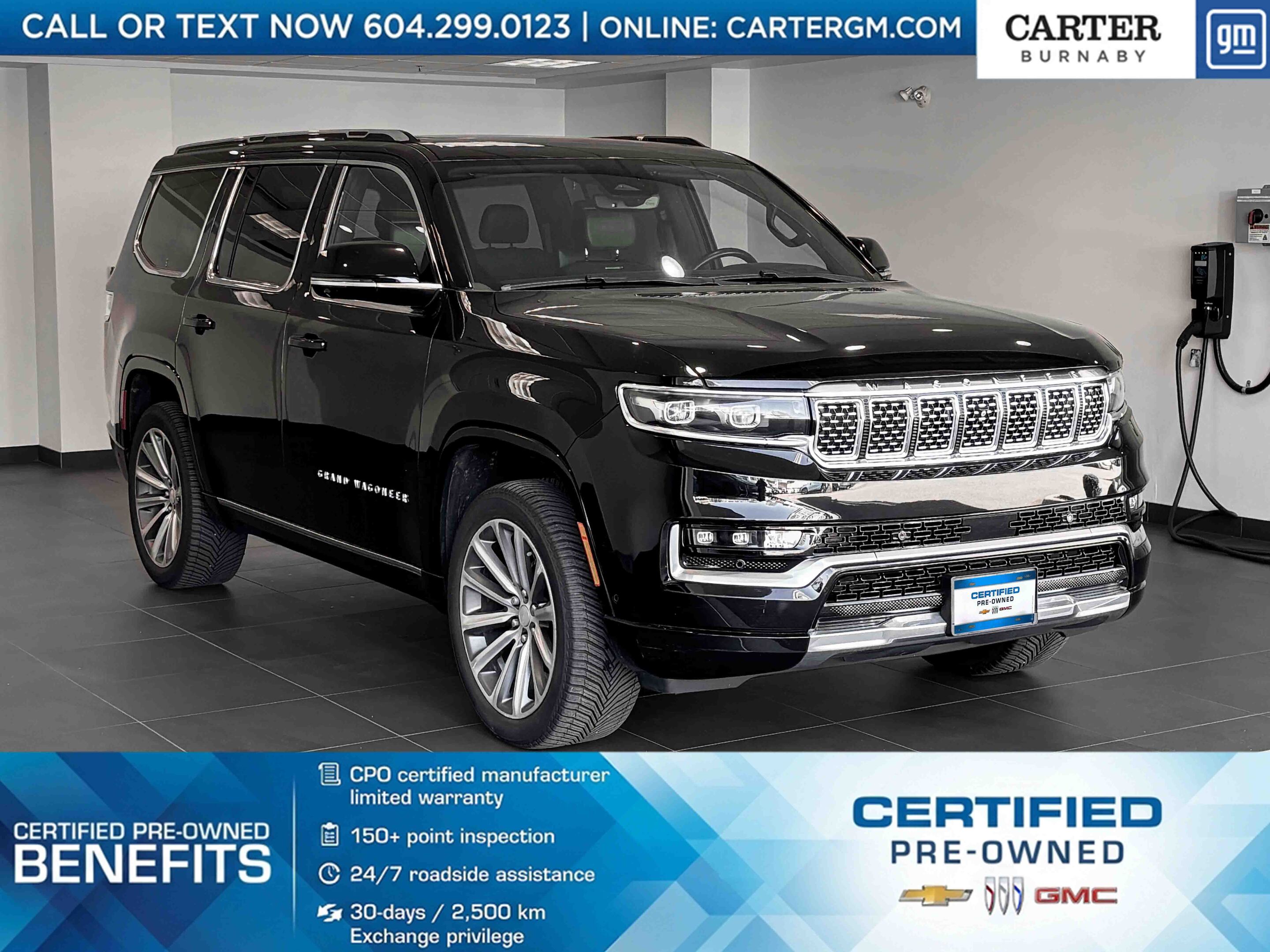 Black 2022 Jeep Grand Wagoneer Series I 4WD SUV / Crossover Four-Wheel Drive 8-Speed Automatic