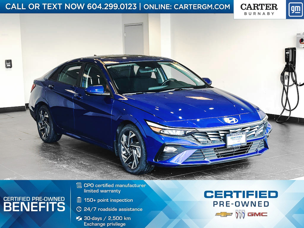 Blue 2024 Hyundai Elantra Preferred FWD Sedan Continuously Variable Transmission