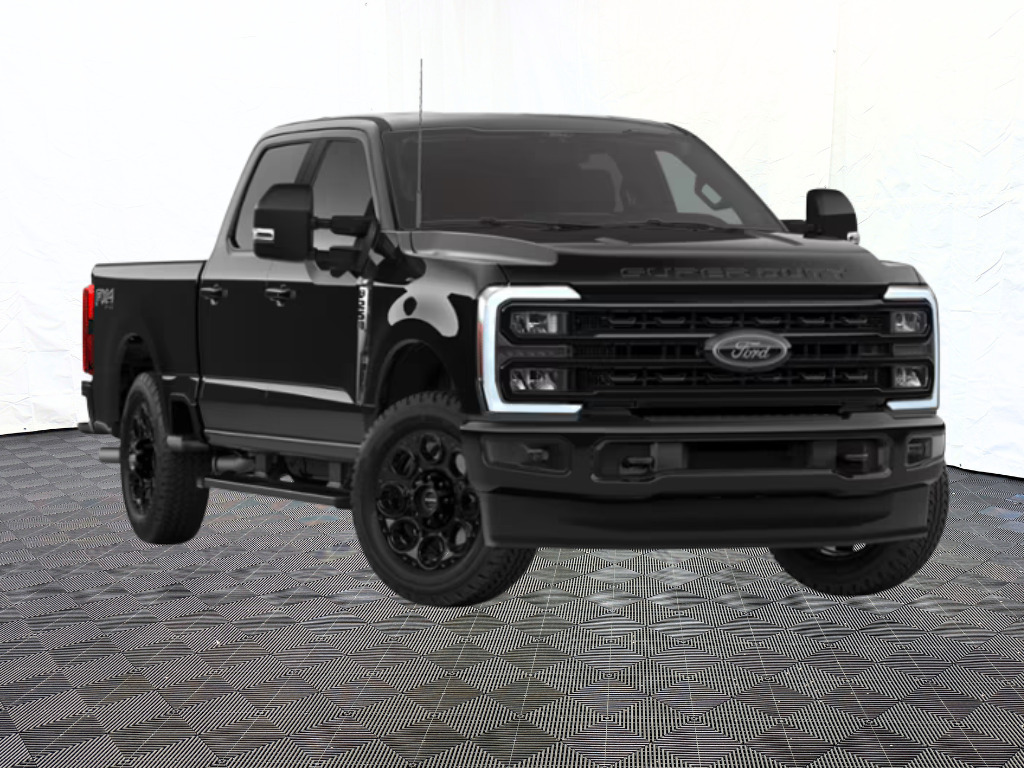Black 2026 Ford F-250 Super Duty XLT Crew Cab 4WD Pickup Truck Four-Wheel Drive Automatic