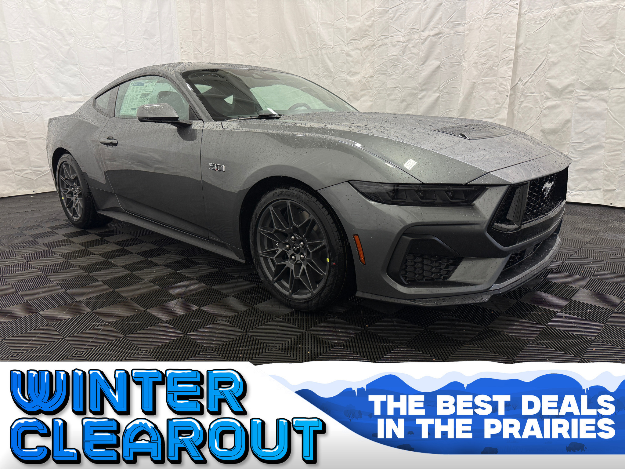 Gray 2026 Ford Mustang GT Premium Fastback RWD Coupe Rear-Wheel Drive Continuously Variable Transmission