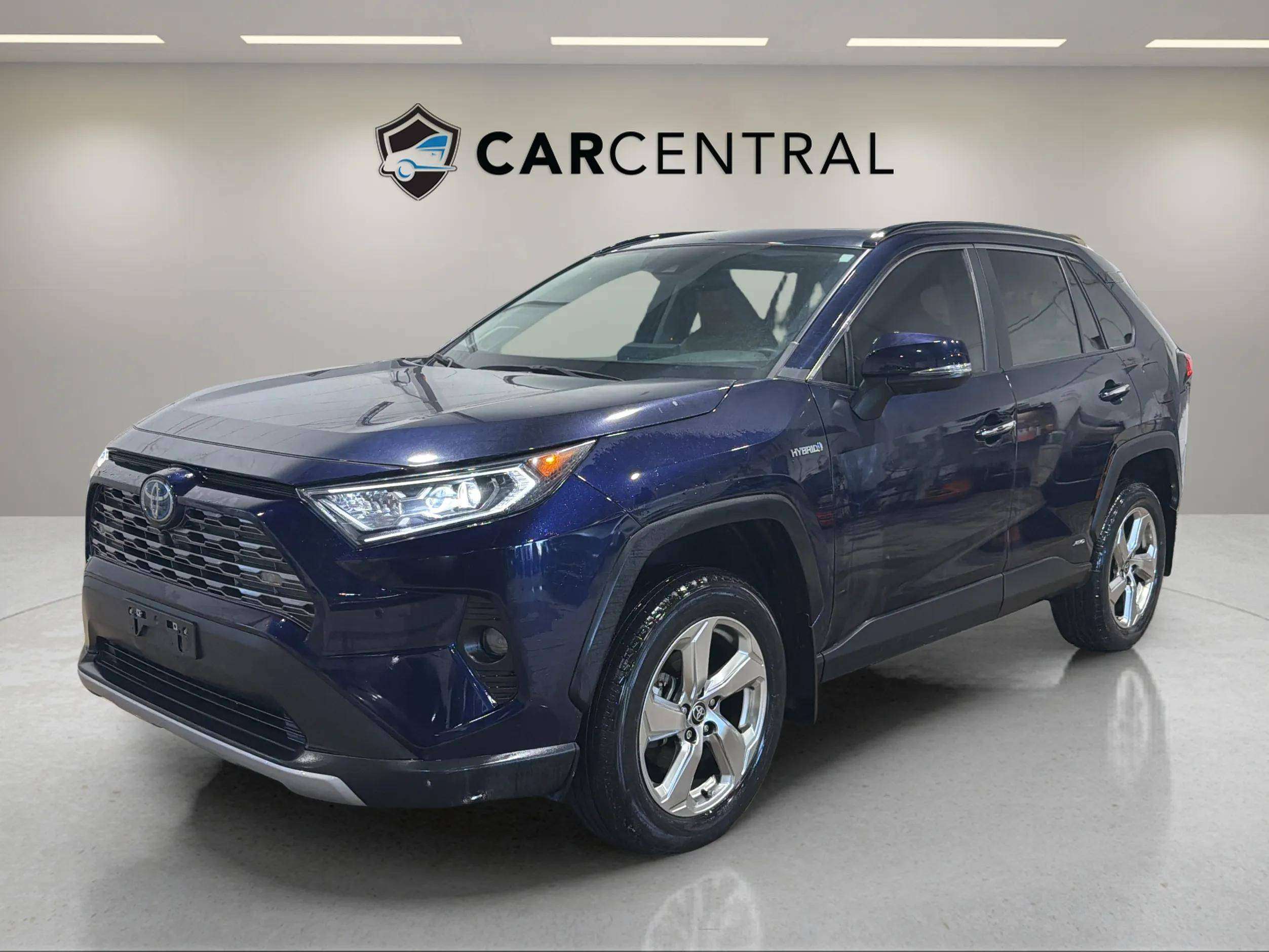 Blue 2021 Toyota RAV4 Hybrid Limited AWD SUV / Crossover All-Wheel Drive Continuously Variable Transmission